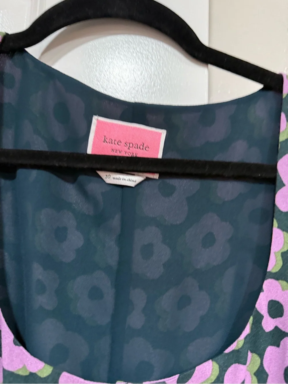 EUC Kate Spade Flaire Flora Fluid Mini Dress Purple